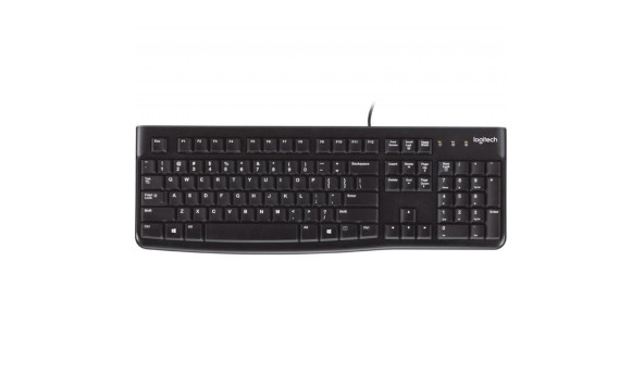 Клавіатура Logitech K120, UA, USB, OEM, чорна