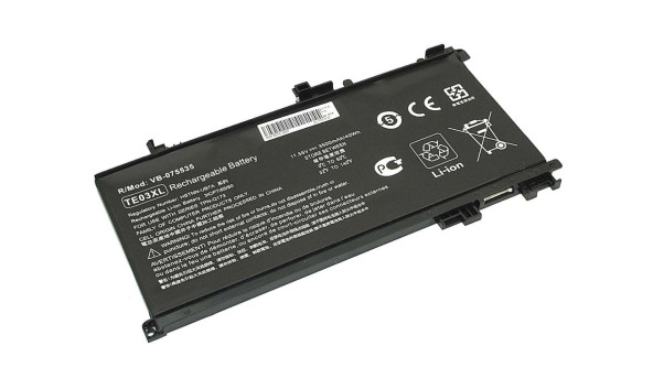 Акумулятор для ноутбука HP TE03 Omen 15-AX 11.55 В Black 3500 мАг OEM