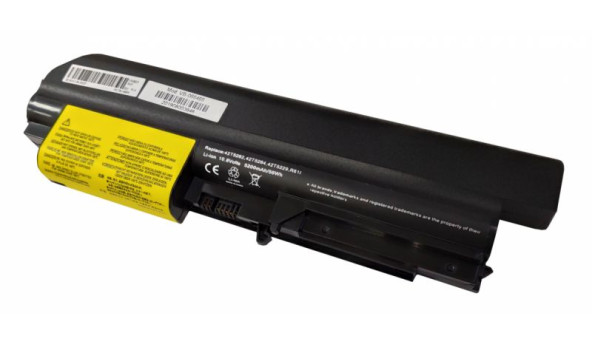 Акумулятор для ноутбука Lenovo 42T5262 ThinkPad R61 10.8 В Black 5200 мАг OEM