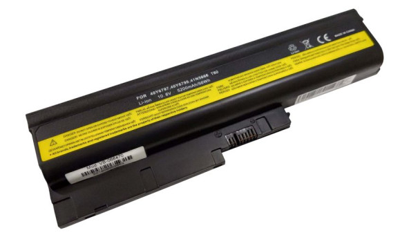 Аккумуляторная батарея для ноутбука Lenovo 92P1104 ThinkPad T60 10.8V Black 5200mAh OEM