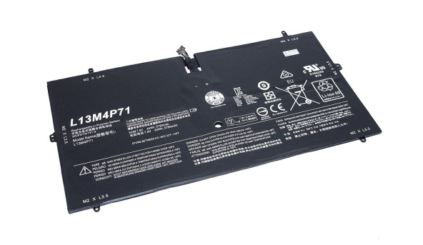 Аккумуляторная батарея для ноутбука Lenovo L13M4P71 Yoga 3 Pro 1370 7.6V Black 5790mAh OEM