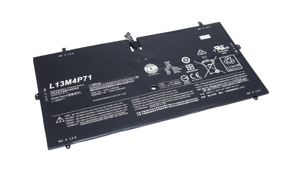 Аккумуляторная батарея для ноутбука Lenovo L13M4P71 Yoga 3 Pro 1370 7.6V Black 6000mAh OEM
