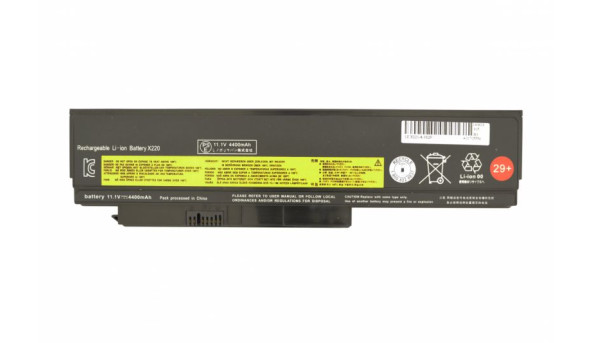 Аккумуляторная батарея для ноутбука Lenovo-IBM 42T4940 ThinkPad X220 11.1V Black 5200mAh OEM