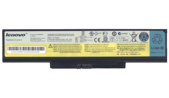 Аккумуляторная батарея для ноутбука Lenovo-IBM L10P6Y21 E46 11.1V Black 4400mAh Orig