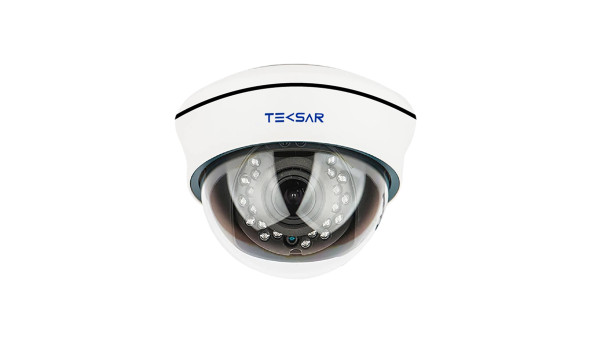 AHD-відеокамера купольна Tecsar AHDD-30V2M-in White