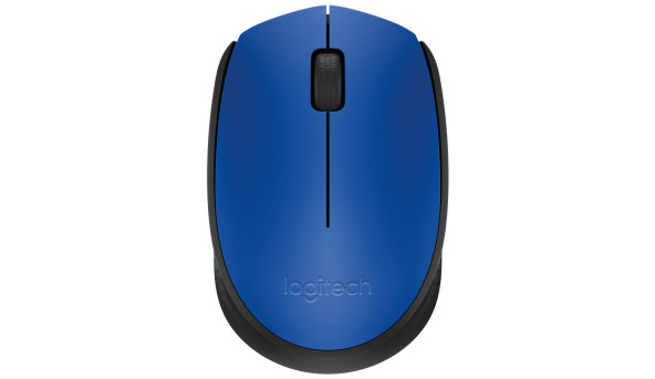 Мишка Logitech M171 бездротова, блакитна з чорним