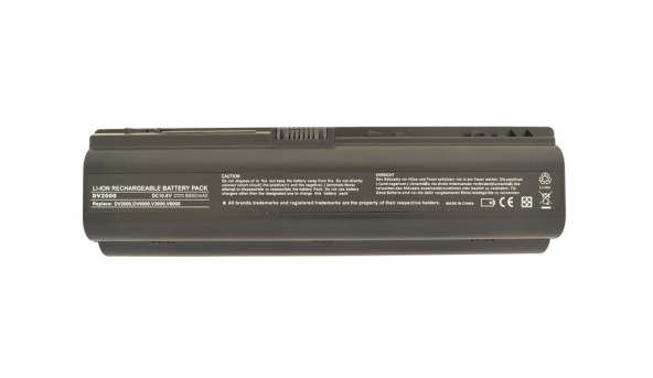 Усиленная аккумуляторная батарея для ноутбука HP Compaq EV089AA Pavilion DV6000 10.8V Black 8800mAh OEM