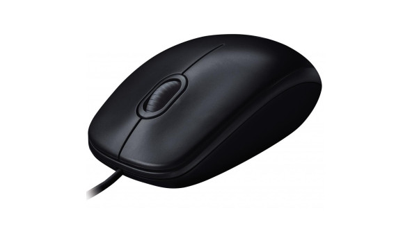 Мишка Logitech B100, 3кн., 800 dpi, чорна - 567095