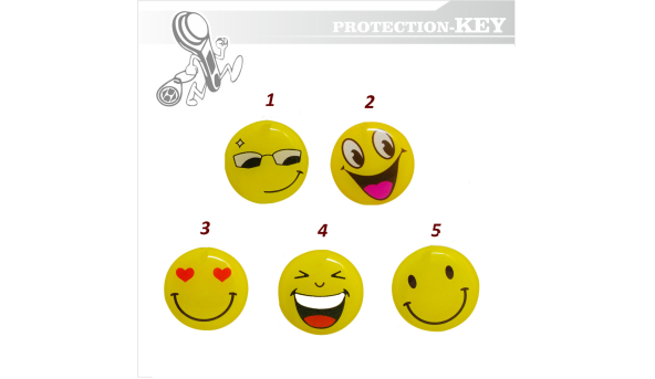 Самоклейка з кодом сумісна з Mifare 1K Smile Ø30