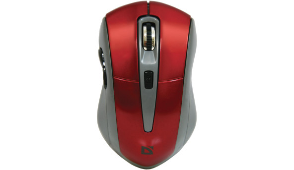 Мишка Defender Accura MM-965, бездротова, 6 кн. до 1600 dpi, червона