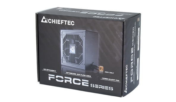 БЖ 400W Chieftec FORCE CPS-400S, 120 mm, >85%, Retail Box - 567517
