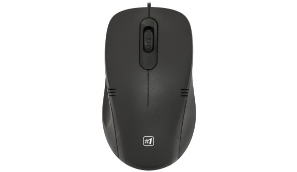 Мишка Defender #1 MM-930, 3кн., 1200 dpi, чорна - 567556