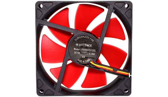 Вентилятор для корпуса 92mm Xilence XPF92.R Red/Black, Retail Box - 567662
