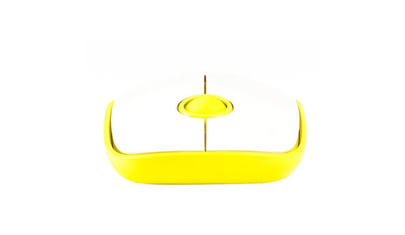Мишка  Modecom MC-WM112, бездротова, 3кн., 1600dpi, біло-жовта - 567917