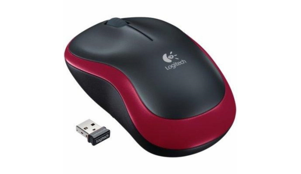 Мишка Logitech M185 бездротова, Red (new) - 568011