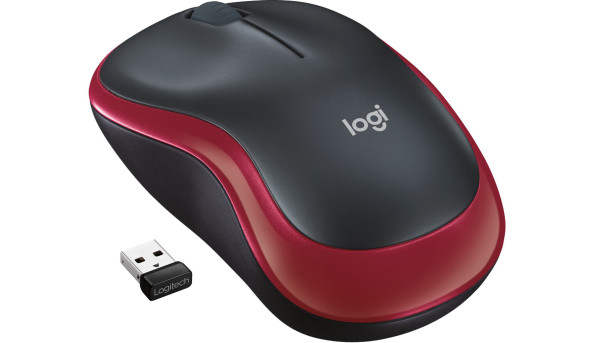 Мишка Logitech M185 бездротова, Red (new) - 568011