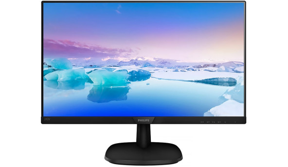 TFT 23.8" Philips 243V7QJABF, IPS, VGA, HDMI, DP, колонки, чорний