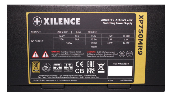 БЖ 750W Xilence XP750MR9 Performance X 80+ Gold, 135mm, Modular, Retail Box - 568068