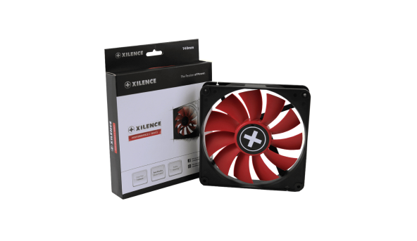 Вентилятор для корпуса 140mm Xilence XPF140.R Red/Black, Retail Box