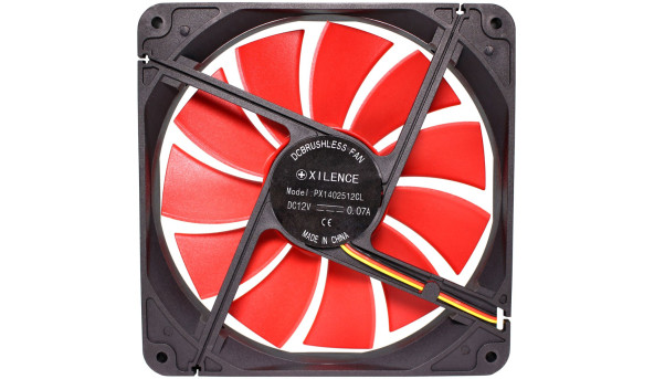 Вентилятор для корпуса 140mm Xilence XPF140.R Red/Black, Retail Box - 568105