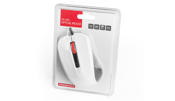 Мишка Modecom MC-M9.1, 4кн., 1600dpi, чорно-біла - 568154