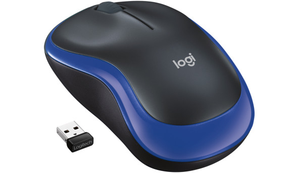 Мишка Logitech M185 бездротова, Blue (new) - 568203
