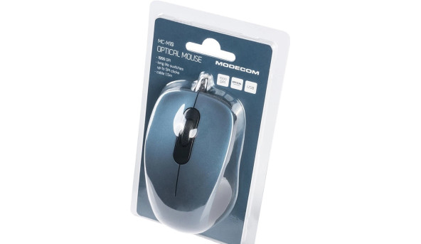 Мишка Modecom MC-M10S, 3кн., 1000dpi, Silent, синя - 568232