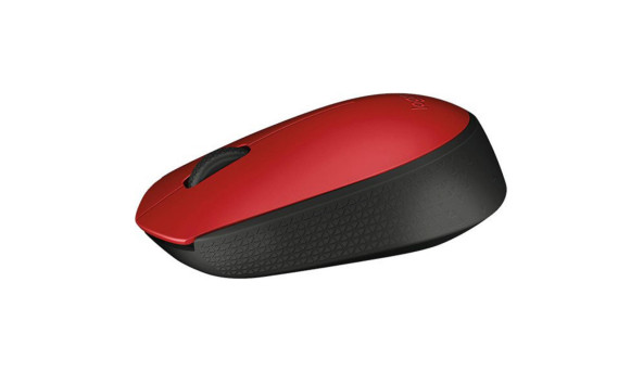 Мишка Logitech M171 бездротова, червона з чорним - 568248