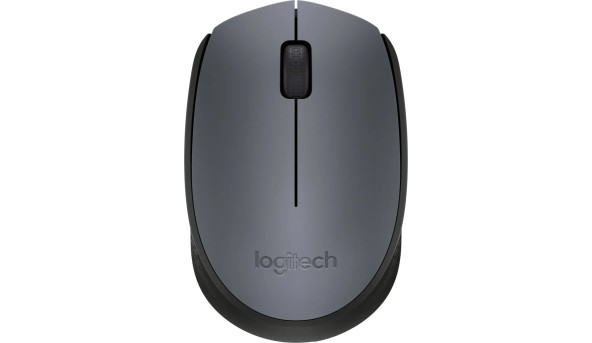 Мишка Logitech M170 бездротова, сіра з чорним