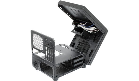 Корпус Chieftec GAMING CUBE CI-01B-OP mATX, без БЖ, Black - 568333