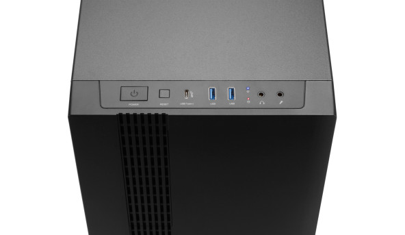 Корпус Chieftec UNI UK-02B-OP ATX, без БЖ, Black - 568589