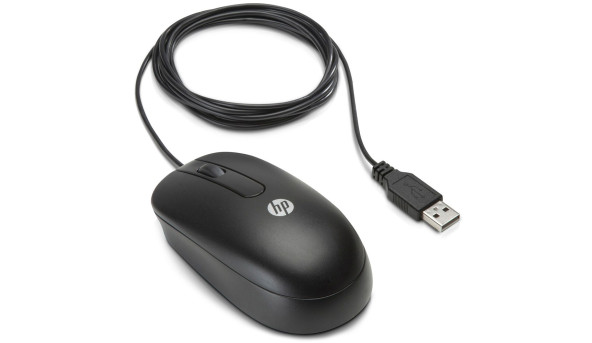 Мишка дротова HP Optical Scroll, 3кн., 1000 dpi, чорний