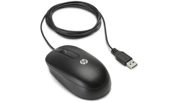 Мишка дротова HP Optical Scroll, 3кн., 1000 dpi, чорний - 568594