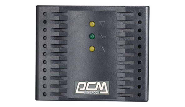 Стабілізатор напруги PowerCom TCA-1200 чорний, 4xEURO