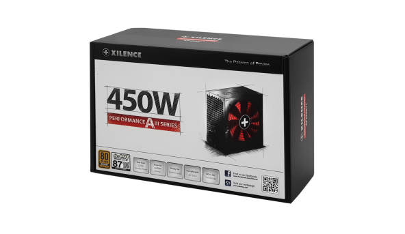 БЖ 450W Xilence XP450R11 Performance A+ III, 120mm, 80+ BRONZE, Retail Box
