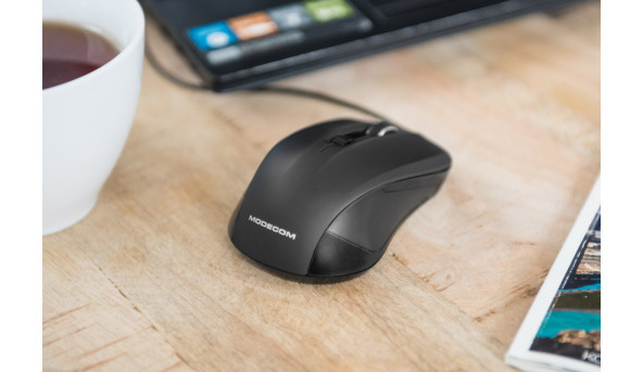 Мишка Modecom MC-M9.1, 4кн., 1600dpi, чорна - 568778