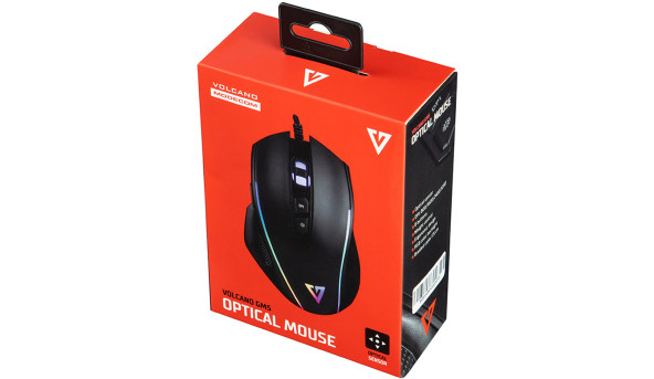 Мишка Modecom MC-GM5 Volcano, 8кн., 3200dpi., RGB, регулювання ваги - 568814