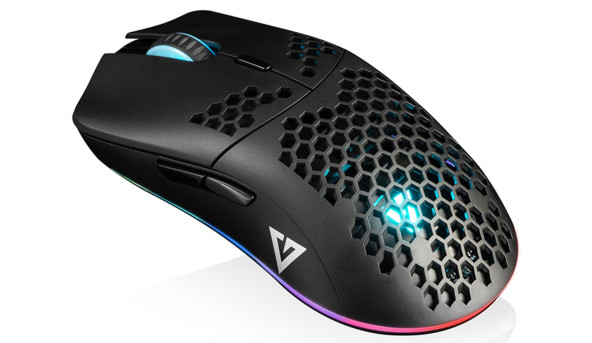 Мишка Modecom Shinobi 3327 Volcano, ігрова, 5200dpi., 6кн., чорна - 568860