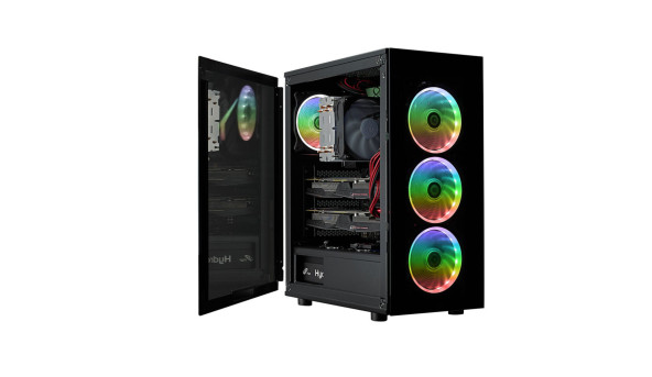 Корпус FSP CMT340 2xUSB3.0, fans ARGB F:3x12cm+ARGB R:1x12cm, без БЖ ATX - 568979