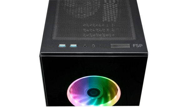 Корпус FSP CMT340 2xUSB3.0, fans ARGB F:3x12cm+ARGB R:1x12cm, без БЖ ATX - 568979