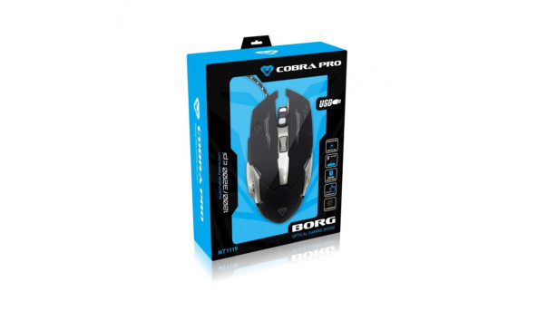 Мишка  Media-Tech Cobra Pro Borg, 5 кн., 3200dpi, чорна