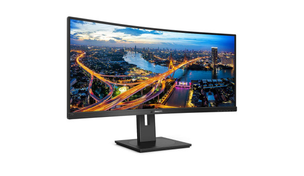 TFT 34" Philips 345B1C, VA, 3440x1440 WQHD, вигнутий, DP, HDMIx2, USB хаб, Pivot, колонки, чорний - 569301