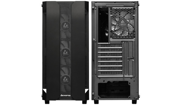 Корпус Chieftec HUNTER GS-01B-OP 4x120mm A-RGB, ATX, без БЖ, Black - 569329