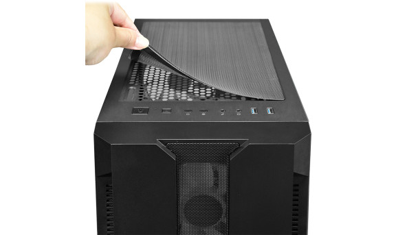 Корпус Chieftec HUNTER GS-01B-OP 4x120mm A-RGB, ATX, без БЖ, Black - 569329