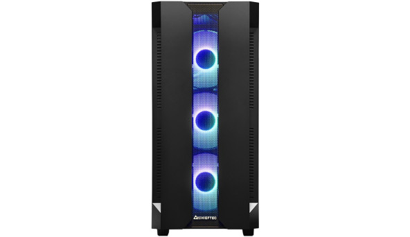 Корпус Chieftec HUNTER GS-01B-OP 4x120mm A-RGB, ATX, без БЖ, Black - 569329