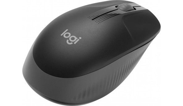 Мишка Logitech M190 бездротова, Full size, Charcoal - 569445