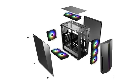 Корпус Xilence XILENT BLADE RGB X512.RGB 2xUSB3.0, ARGB FAN 12cm, без БЖ ATX - 569479
