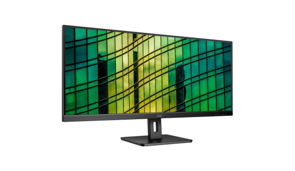 TFT 34" AOC Q34E2A, IPS, 2560x1080, 75Гц, DP, HDMI x 2, колонки, чорний - 569617