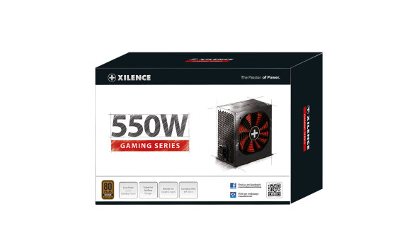 БЖ 550W Xilence XP550R10 Gaming series, 120mm, 80+ BRONZE, Retail Box - 569626