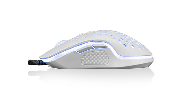 Мишка LogicConcept Starr One Light 6400dpi, 7кн., RGB, біла - 569639